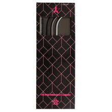 Cargar imagen en el visor de la galería, 4 - PIECE REUSABLE DRINKING STRAW SET + CLEANING BRUSH