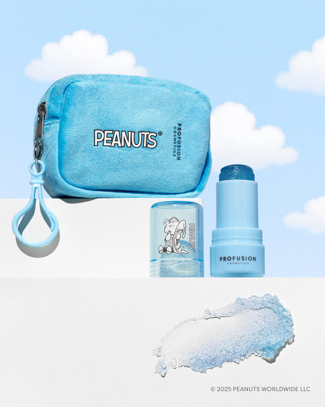 ||PREVENTA|| Peanuts 75th | Linus’s Cozy Tint PH Color Changing Balm & Security Blanket Pouch PROFUSION