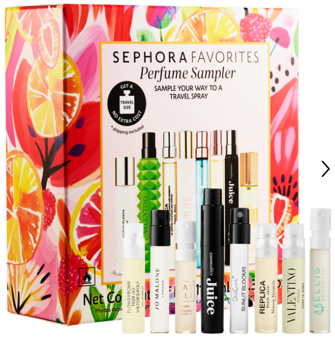 ||PREVENTA|| Sephora Favorites  Fruits & Flowers Travel Spray Perfume Discovery Set w/ Redeemable Voucher