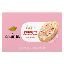 Cargar imagen en el visor de la galería, Dove &amp; Crumbl Limited Edition Beauty Bar Strawberry Cake 15 oz 4 Bars
