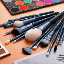 Cargar imagen en el visor de la galería, Splendid Series-15 PCS Classic Makeup Brush Set BLUE
