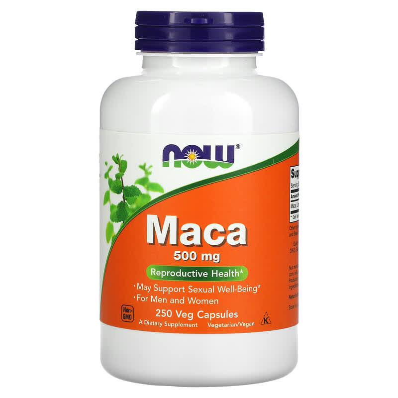NOW Foods, Maca, 500 mg, 250 cápsulas