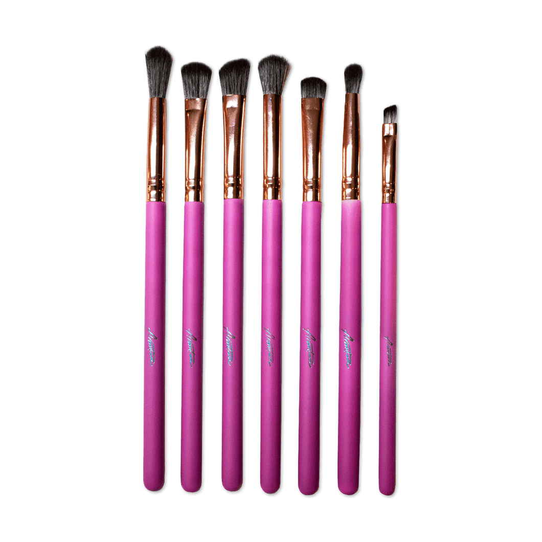 EYE ESSENTIAL Set 7 Brochas- Bronzed Pink - Arantza Cosmetics