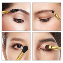 Cargar imagen en el visor de la galería, Brocha doble para cejas y parpados - Docolor
