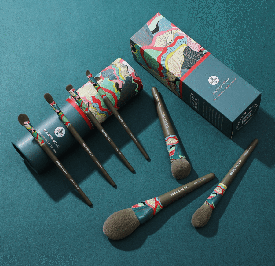 KIT DE 7 BROCHAS CON CILINDRO DE CARTÓN ECOLÓGICO