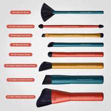 Cargar imagen en el visor de la galería, CHIC SERIES-GIFT-8PCS MINI HOLIDAY BRUSH TOOLS KIT
